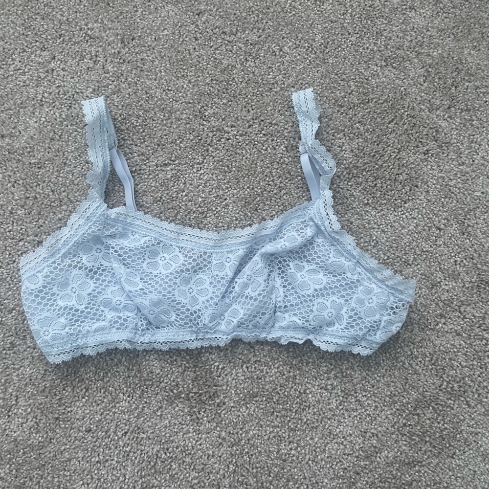 Aerie Light Blue Lace Bralette